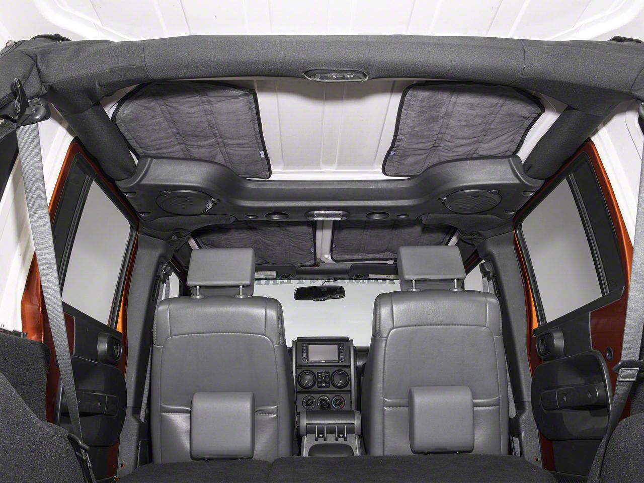 Bolaxin Black Oxford Hardtop Sound Deadener & Insulation for 2012-2018 Jeep Wrangler for 2 Doors